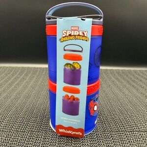 Whiskware Marvel Spidey and His Amazing Friends Stackable Snack Pack 2-Jar Blue